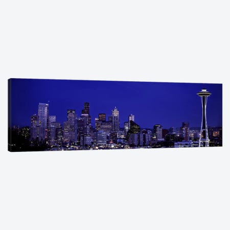 Skyscrapers in a citySeattle, Washington State, USA Canvas Print #PIM5800} by Panoramic Images Canvas Wall Art