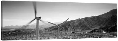 Wind turbines on a landscape Canvas Art Print - Watermills & Windmills