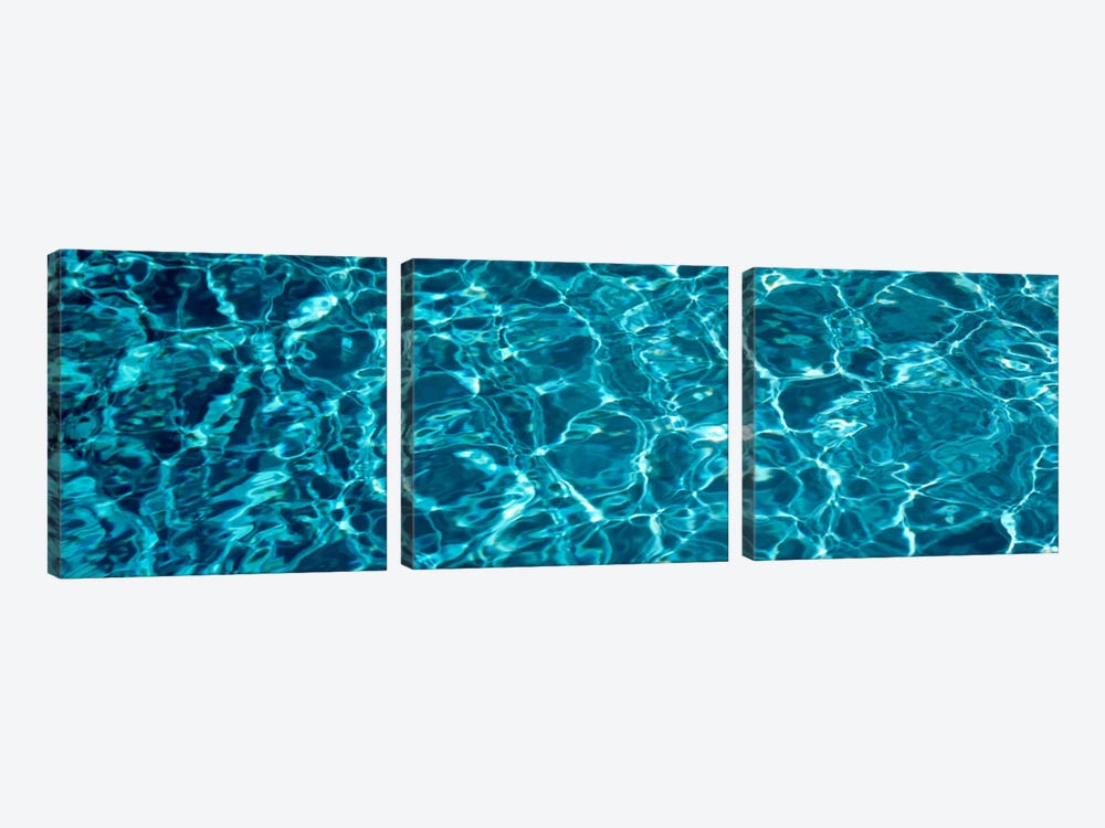 Swimming Pool Ripples Sacramento CA USA by Panoramic Images 3-piece Canvas Art