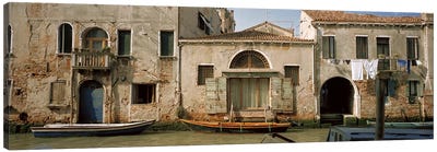 Waterfront Architecture, Rio de la Pieta, Venice, Italy Canvas Art Print