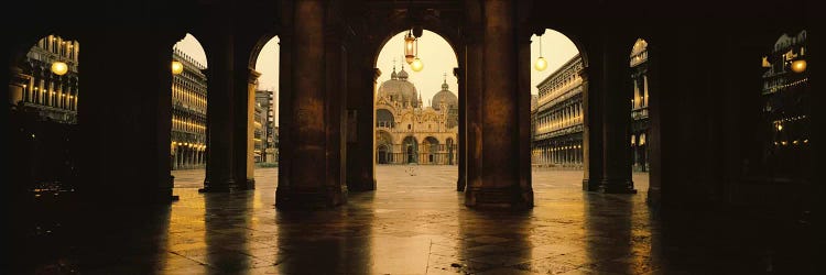 St. Mark's Basilica As Seen From The Arcade At The Opposite End Of St. Mark's Square, Venice, Italy