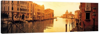 Waterfront Property, Grand Canal, Venice, Italy Canvas Art Print - Panoramic Photography