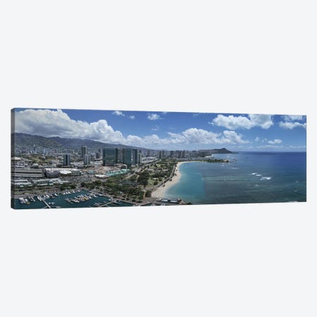 Buildings in a cityHonolulu, Oahu, Hawaii, USA Canvas Print #PIM5834} by Panoramic Images Canvas Artwork