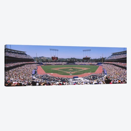 Dodgers vs. Angels, Dodger Stadium, Los Angeles, California, USA Canvas Print #PIM5836} by Panoramic Images Canvas Artwork