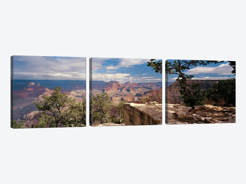 View From Mather Point, Grand Canyon National Park, Arizona, USA by Panoramic Images 3-piece Canvas Wall Art