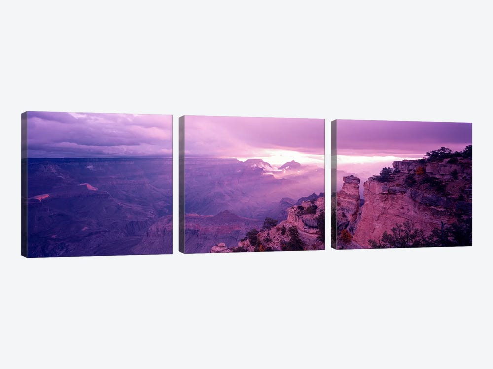 View From Yaki Point, Grand Canyon National Park, Arizona, USA by Panoramic Images 3-piece Canvas Artwork