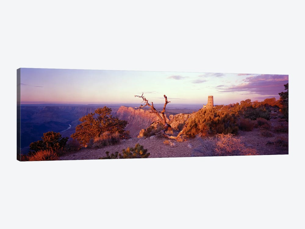 Majestic Sunset Over Desert View Watchtower, Grand Canyon National Park, Arizona, USA by Panoramic Images 1-piece Canvas Artwork