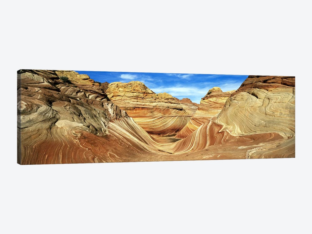 The Wave, Coyote Buttes, Paria Canyon-Vermillion Cliffs Wilderness, Coconino County, Arizona, USA by Panoramic Images 1-piece Canvas Wall Art