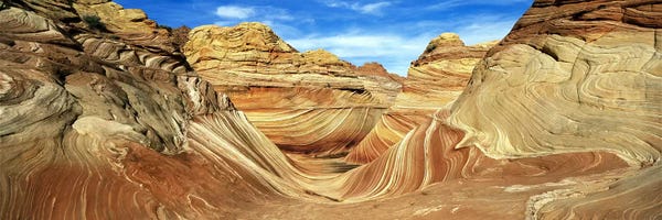 Arizona: The Wave, Coyote Buttes, Paria Canyon-Vermillion Cliffs Wilderness, Coconino County, Arizona, USA by Panoramic Images
