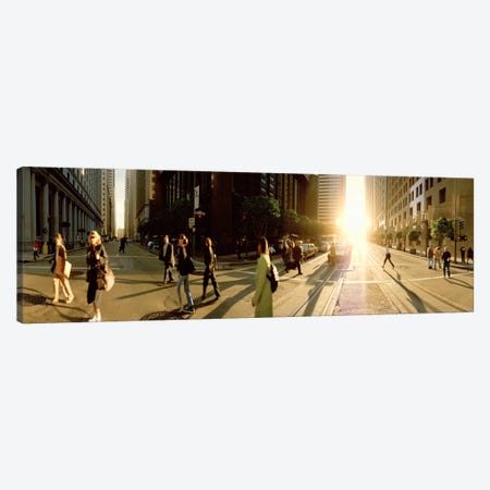 Group of people walking on the street, Montgomery Street, San Francisco, California, USA Canvas Print #PIM5871} by Panoramic Images Canvas Art Print