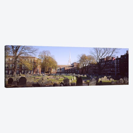 Tombstones in a cemetery, Copp's Hill Burying Ground, Freedom Trail, Boston, Massachusetts, USA #2 Canvas Print #PIM5877} by Panoramic Images Canvas Wall Art