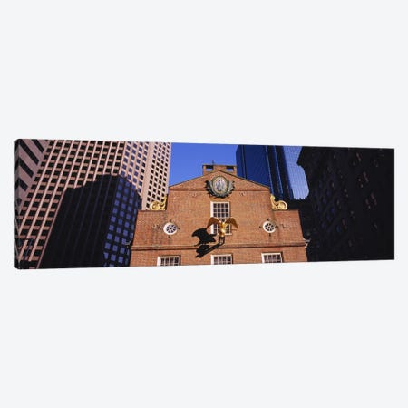 Low angle view of a golden eagle outside of a building, Old State House, Freedom Trail, Boston, Massachusetts, USA Canvas Print #PIM5878} by Panoramic Images Canvas Print