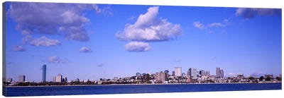 City at the waterfront, Boston, Massachusetts, USA Canvas Art Print - Massachusetts Art