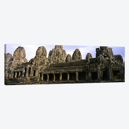 Facade of an old temple, Angkor Wat, Siem Reap, Cambodia Canvas Print #PIM5882} by Panoramic Images Canvas Wall Art