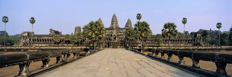 Path leading towards an old temple, Angkor Wat, Siem Reap, Cambodia by Panoramic Images wall art