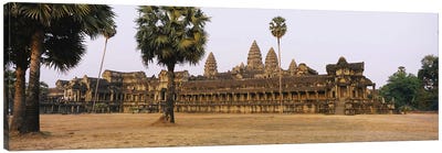 Facade of an old temple, Angkor Wat, Siem Reap, Cambodia #2 Canvas Art Print - Wonders of the World