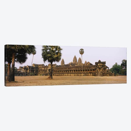 Facade of an old temple, Angkor Wat, Siem Reap, Cambodia #2 Canvas Print #PIM5886} by Panoramic Images Canvas Print