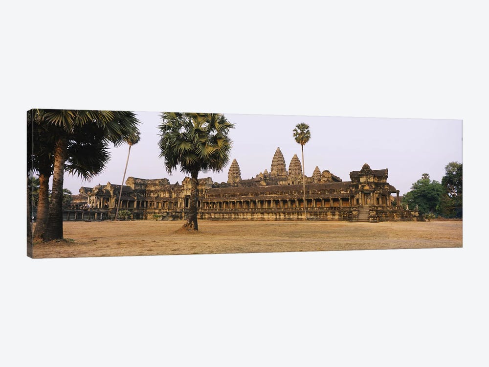 Facade of an old temple, Angkor Wat, Siem Reap, Cambodia #2 by Panoramic Images 1-piece Art Print