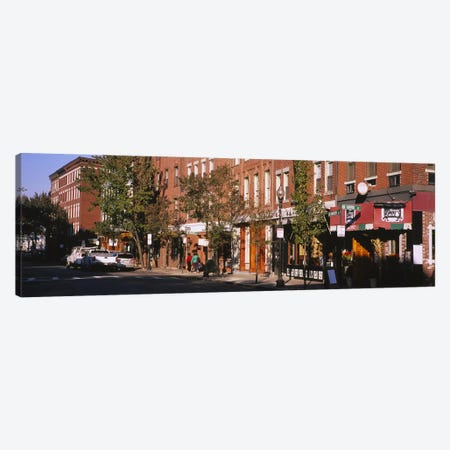 Stores along a street, North End, Boston, Massachusetts, USA Canvas Print #PIM5889} by Panoramic Images Canvas Artwork