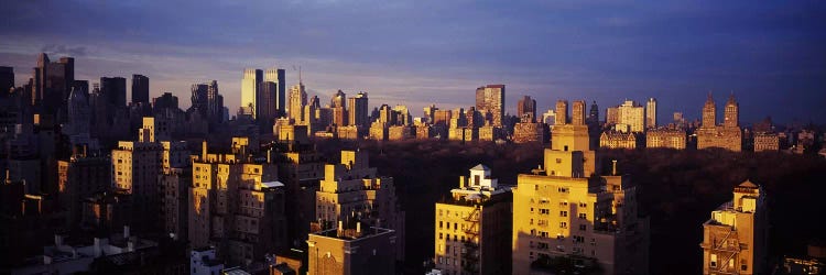 High angle view of a cityscape, Central Park, Manhattan, New York City, New York State, USA