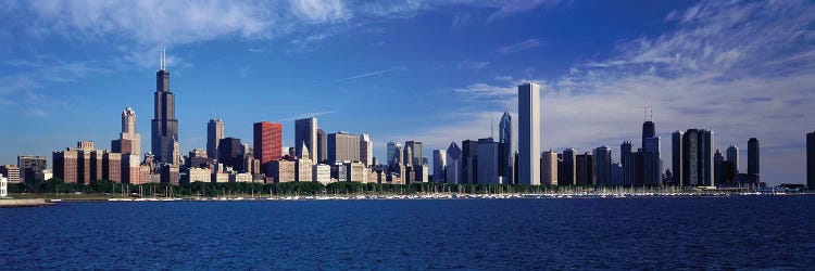 Skyline From Lake Michigan, Chicago, Illinois, USA by Panoramic Images wall art