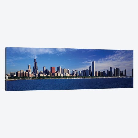 Skyline From Lake Michigan, Chicago, Illinois, USA Canvas Print #PIM58} by Panoramic Images Art Print