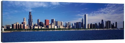 Skyline From Lake Michigan, Chicago, Illinois, USA Canvas Art Print - Urban River, Lake & Waterfront Art