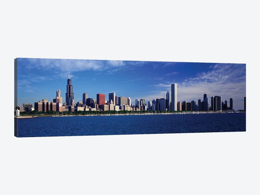 Skyline From Lake Michigan, Chicago, Illinois, USA by Panoramic Images 1-piece Canvas Art Print