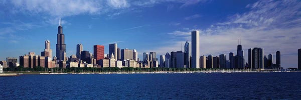 Panoramic Images: Skyline From Lake Michigan, Chicago, Illinois, USA by Panoramic Images