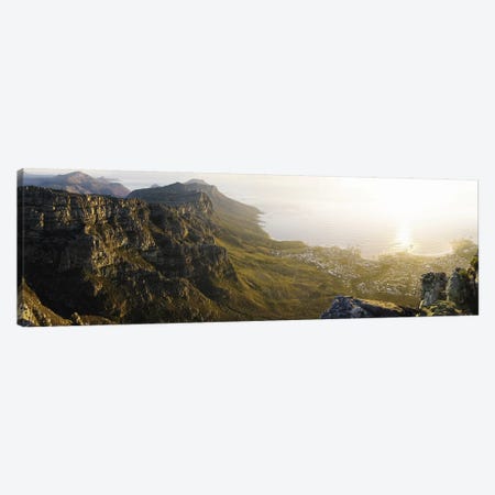 View Of Camps Bay And Bakoven From Table Mountain, Cape Town, Western Cape, South Africa Canvas Print #PIM5903} by Panoramic Images Art Print