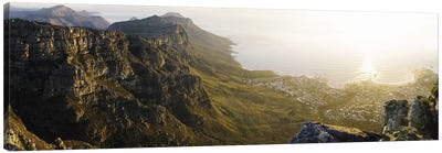 View Of Camps Bay And Bakoven From Table Mountain, Cape Town, Western Cape, South Africa Canvas Art Print - South Africa