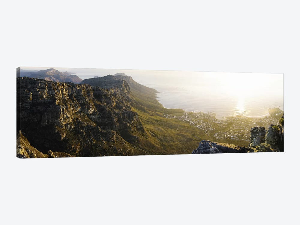 View Of Camps Bay And Bakoven From Table Mountain, Cape Town, Western Cape, South Africa by Panoramic Images 1-piece Art Print