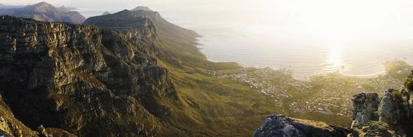 Cape Town: View Of Camps Bay And Bakoven From Table Mountain, Cape Town, Western Cape, South Africa by Panoramic Images
