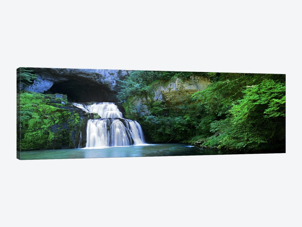 Cascading Waters At The Source Of The River Lison, Jura, Bourgogne-Franche-Comte, France by Panoramic Images 1-piece Canvas Art Print