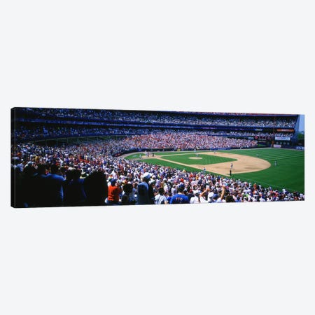 Spectators in a baseball stadium, Shea Stadium, Flushing, Queens, New York City, New York State, USA Canvas Print #PIM5920} by Panoramic Images Canvas Print