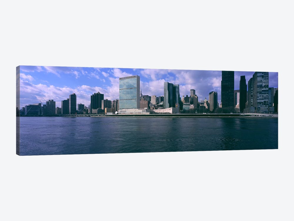 Skyscrapers at the waterfront, East River, Manhattan, New York City, New York State, USA by Panoramic Images 1-piece Canvas Artwork