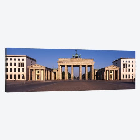 Facade of a building, Brandenburg Gate, Berlin, Germany Canvas Print #PIM5951} by Panoramic Images Canvas Art