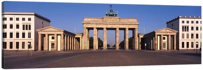 Facade of a building, Brandenburg Gate, Berlin, Germany Canvas Art Print - Gate Art