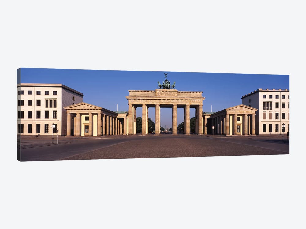 Facade of a building, Brandenburg Gate, Berlin, Germany by Panoramic Images 1-piece Canvas Wall Art