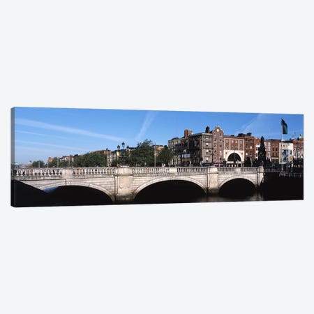 Cityscape With O'Connell Bridge In The Foreground, Dublin, Leinster Province, Republic of Ireland Canvas Print #PIM5952} by Panoramic Images Canvas Artwork
