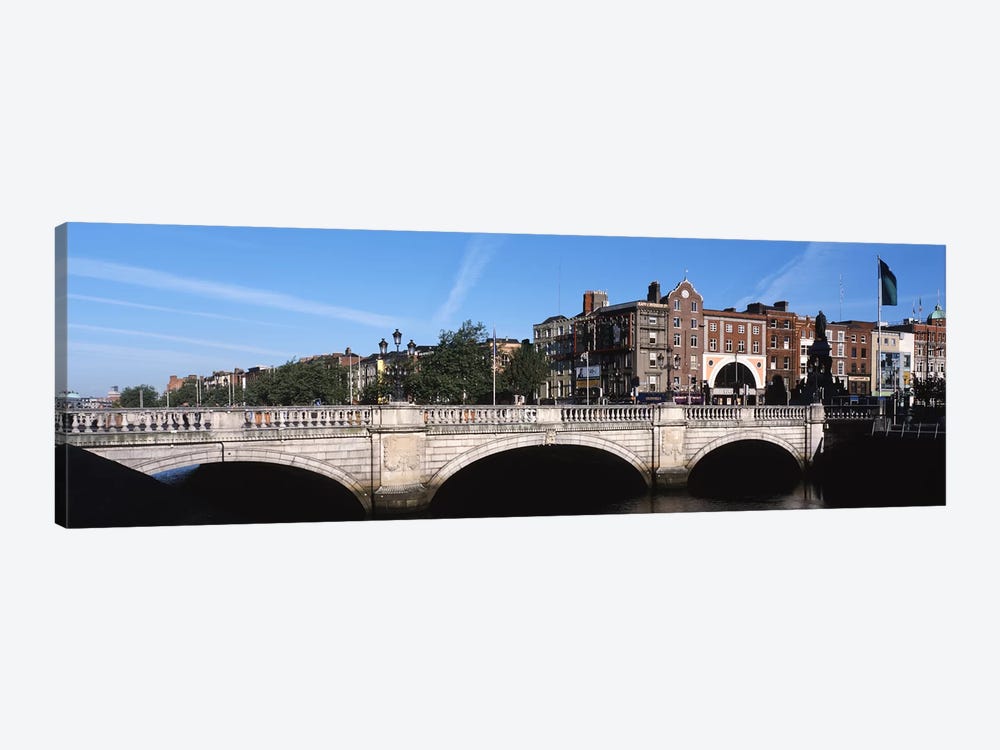 Cityscape With O'Connell Bridge In The Foreground, Dublin, Leinster Province, Republic of Ireland by Panoramic Images 1-piece Art Print