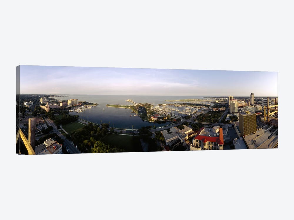 High angle view of buildings at the waterfront, Tampa Bay, Florida, USA by Panoramic Images 1-piece Canvas Art