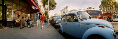 Cars parked in front of a store, Haight-Ashbury, San Francisco, California, USA by Panoramic Images canvas print