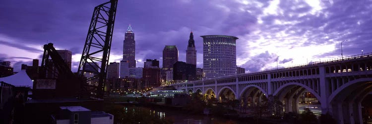 Bridge across a riverDetroit Avenue Bridge, Cleveland, Ohio, USA by Panoramic Images wall art