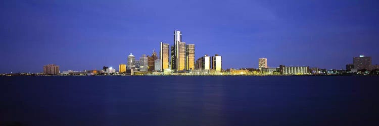 Buildings at waterfront, Detroit, Michigan, USA by Panoramic Images wall art