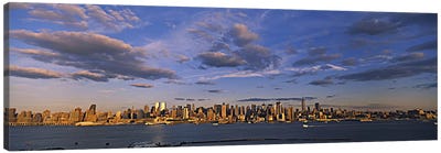 Skyscrapers at the waterfront, Manhattan, New York City, New York State, USA Canvas Art Print - New York Art