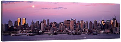 Skyscrapers at the waterfront, Manhattan, New York City, New York State, USA #2 Canvas Art Print - New York Art