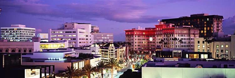 Evening View, Rodeo Drive, Beverly Hills, California, USA by Panoramic Images wall art