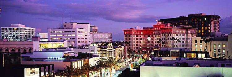 Evening View, Rodeo Drive, Beverly Hills, California, USA