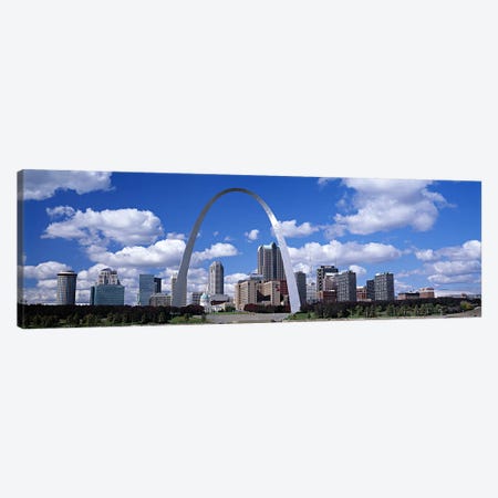 Gateway Arch & Downtown Skyline, St. Louis, Missouri, USA Canvas Print #PIM6008} by Panoramic Images Canvas Art